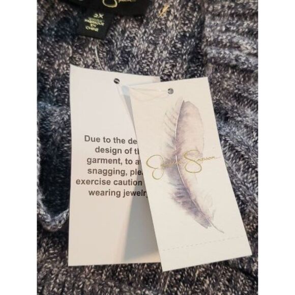 Jessica Simpson Kaida Cutout SweSz XXL Trendy Plus Size Kaida Cutout Sweater Boh - Picture 7 of 8